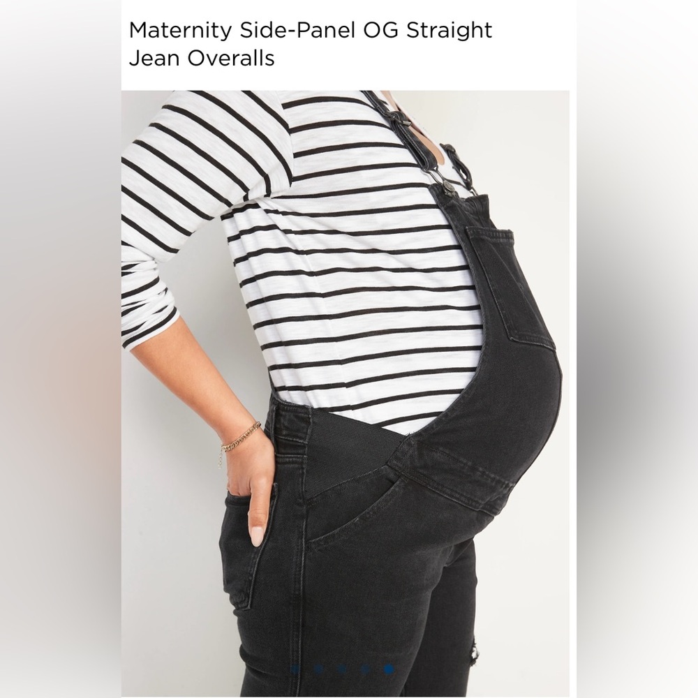 Maternity StretchSide-Panel 90’sOG Straight
Jean Overalls-washedblack Sz 14 Long - Picture 6 of 12